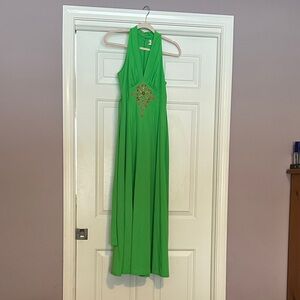 Vintage Lime full length dress